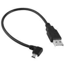 Load image into Gallery viewer, 90 Degree Mini USB Male to USB 2.0 AM Adapter Cable, Length: 25cm, Right Angle Mini USB