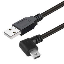 Load image into Gallery viewer, 90 Degree Mini USB Male to USB 2.0 AM Adapter Cable, Length: 25cm, Right Angle Mini USB