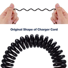 Load image into Gallery viewer, Mini 5-pin USB to USB 2.0 AM Coiled Cable / Spring Cable, Length: 25cm (can be extended up to 80cm), Mini USB to USB AM, Length: 80cm
