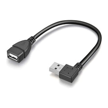 Load image into Gallery viewer, 90 Degree USB 2.0 AM to AF Adapter Cable, Length: 25cm