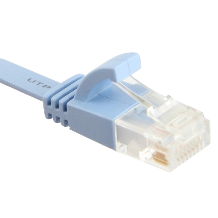 50m Ultra-thin Flat Ethernet Network LAN Cable, CAT6a, Length: 50m (Baby Blue)