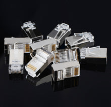 Load image into Gallery viewer, High Quality RJ45 Shielded Plug Cat5 8P8C Lan Connector Network (100 pcs in one packaging , the price is for 100 pcs)