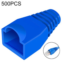 Load image into Gallery viewer, Network Cable Boots Cap Cover for RJ45, Green (500 pcs in one packaging , the price is for 500 pcs), 500 Pcs Grey, 500 Pcs Black, 500 Pcs Red, 500 Pcs Blue, 500 Pcs White, 500 Pcs Yellow, 500 Pcs Green