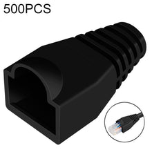 Load image into Gallery viewer, Network Cable Boots Cap Cover for RJ45, Green (500 pcs in one packaging , the price is for 500 pcs), 500 Pcs Grey, 500 Pcs Black, 500 Pcs Red, 500 Pcs Blue, 500 Pcs White, 500 Pcs Yellow, 500 Pcs Green