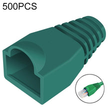 Load image into Gallery viewer, Network Cable Boots Cap Cover for RJ45, Green (500 pcs in one packaging , the price is for 500 pcs), 500 Pcs Grey, 500 Pcs Black, 500 Pcs Red, 500 Pcs Blue, 500 Pcs White, 500 Pcs Yellow, 500 Pcs Green
