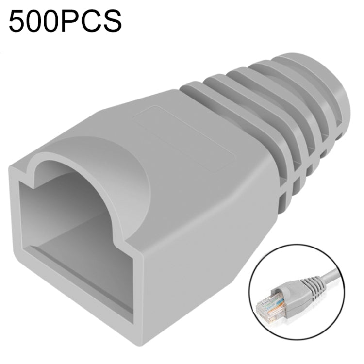 Network Cable Boots Cap Cover for RJ45, Green (500 pcs in one packaging , the price is for 500 pcs), 500 Pcs Grey, 500 Pcs Black, 500 Pcs Red, 500 Pcs Blue, 500 Pcs White, 500 Pcs Yellow, 500 Pcs Green