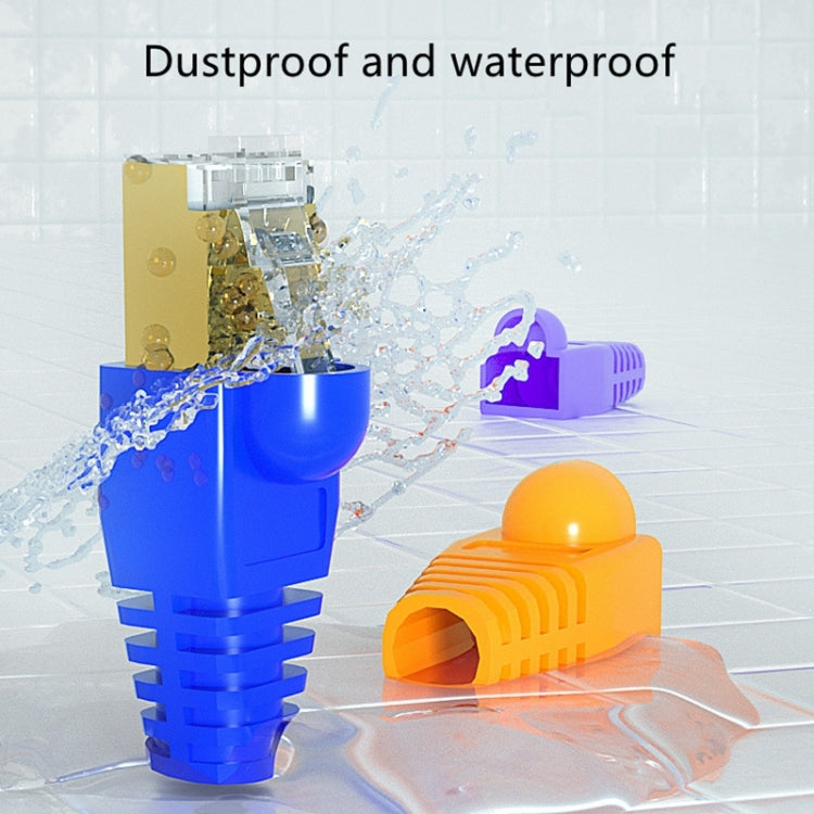 Network Cable Boots Cap Cover for RJ45, Green (500 pcs in one packaging , the price is for 500 pcs), 500 Pcs Grey, 500 Pcs Black, 500 Pcs Red, 500 Pcs Blue, 500 Pcs White, 500 Pcs Yellow, 500 Pcs Green