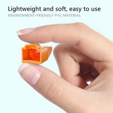 Load image into Gallery viewer, Network Cable Boots Cap Cover for RJ45, Green (500 pcs in one packaging , the price is for 500 pcs), 500 Pcs Grey, 500 Pcs Black, 500 Pcs Red, 500 Pcs Blue, 500 Pcs White, 500 Pcs Yellow, 500 Pcs Green