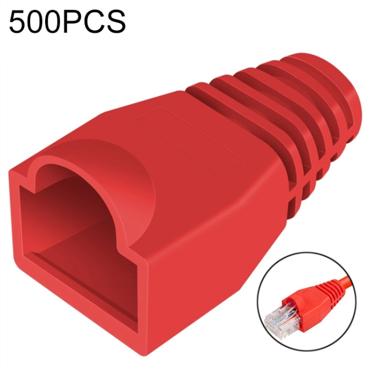 Network Cable Boots Cap Cover for RJ45, Green (500 pcs in one packaging , the price is for 500 pcs), 500 Pcs Grey, 500 Pcs Black, 500 Pcs Red, 500 Pcs Blue, 500 Pcs White, 500 Pcs Yellow, 500 Pcs Green