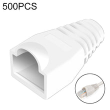 Load image into Gallery viewer, Network Cable Boots Cap Cover for RJ45, Green (500 pcs in one packaging , the price is for 500 pcs), 500 Pcs Grey, 500 Pcs Black, 500 Pcs Red, 500 Pcs Blue, 500 Pcs White, 500 Pcs Yellow, 500 Pcs Green