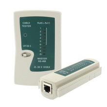 Load image into Gallery viewer, Network Cable Tester Rj45 Rj11 Rj12 Cat5 UTP LAN Networking Tool, RJ45/RJ11 Green