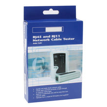 Load image into Gallery viewer, Network Cable Tester Rj45 Rj11 Rj12 Cat5 UTP LAN Networking Tool, RJ45/RJ11 Green