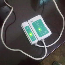 Load image into Gallery viewer, Network Cable Tester Rj45 Rj11 Rj12 Cat5 UTP LAN Networking Tool, RJ45/RJ11 Green