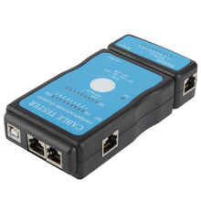 Load image into Gallery viewer, USB Cable, RJ45 and RJ11 Multifunction Network Cable Tester , RJ45/RJ11 Blue