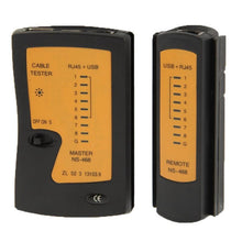 Load image into Gallery viewer, RJ45 and RJ11 Network Cable Tester, RJ45/RJ11 Black
