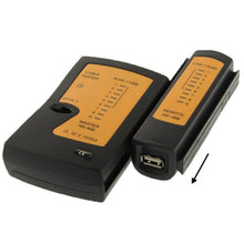 Load image into Gallery viewer, RJ45 and RJ11 Network Cable Tester, RJ45/RJ11 Black