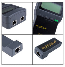 Load image into Gallery viewer, Portable Wireless Network cable Tester SC8108 LCD Digital PC Data Network CAT5 RJ45 LAN Phone Cable Tester Meter, RJ45 Black