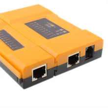 Load image into Gallery viewer, MINI RJ11 + RJ45 Dual-use Network Cable Tester, RJ45/RJ11 Orange