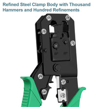 Load image into Gallery viewer, 8P8C Handle Networking Crimper Pliers Tool, 8P8C/6P6C/4P4C/RJ11/RJ45/RJ12 Crimping Tool