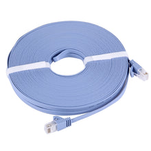 Load image into Gallery viewer, 20m CAT6 Ultra-thin Flat Ethernet Network LAN Cable, 20m Blue