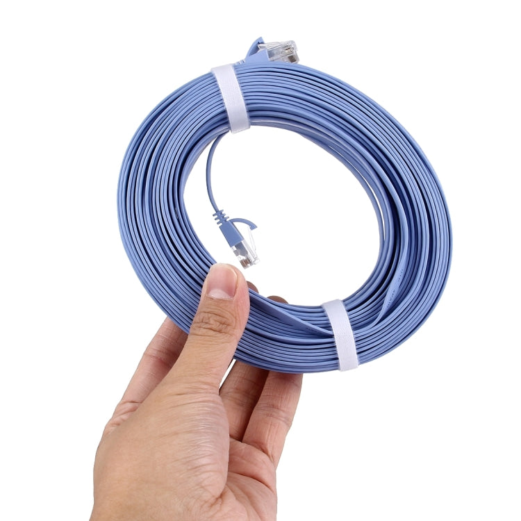 CAT6 Ultra-thin Flat Ethernet Network LAN Cable, 30m Blue