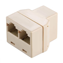 Load image into Gallery viewer, RJ45 1x2 Ethernet Connector Splitter, RJ45 Female to 2 Female