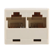 Load image into Gallery viewer, RJ45 1x2 Ethernet Connector Splitter, RJ45 Female to 2 Female
