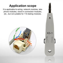 Load image into Gallery viewer, RJ45 / RJ12 / RJ11 Network BT Telephone Socket Multi Punch Insertion Tool(White)