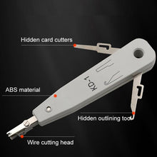 Load image into Gallery viewer, RJ45 / RJ12 / RJ11 Network BT Telephone Socket Multi Punch Insertion Tool(White)