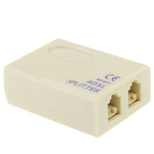 Load image into Gallery viewer, ADSL Splitter, RJ11 Male to 2 RJ11 Male (ADSL)