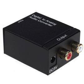 Digital to Analog Audio Converter , Spdif+Coaial to 2RCA--