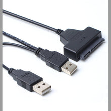 Load image into Gallery viewer, Double USB 2.0 to SATA Hard Drive Adapter Cable for 2.5 inch SATA HDD / SSD, Double USB 2.0 to SATA
