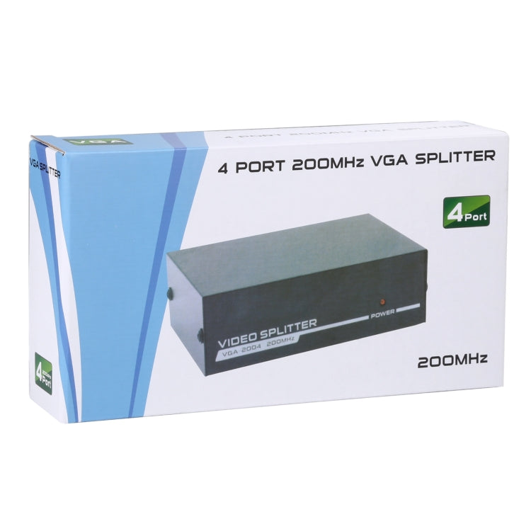 Mini 4 Ports VGA Splitter, 4 Ports