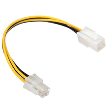 Load image into Gallery viewer, ATX 4 Pin Male to Female Power Supply Extension Cable Cord Connector, 4 Pin Male to 4 Pin Female
