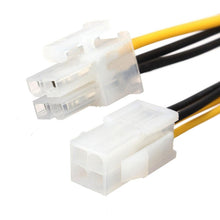 Load image into Gallery viewer, ATX 4 Pin Male to Female Power Supply Extension Cable Cord Connector, 4 Pin Male to 4 Pin Female