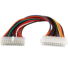 Load image into Gallery viewer, 24 Pin Male to 24 Pin Female ATX Extension Cable, Length: 25cm, 24Pin Male to 24Pin Female, 25cm