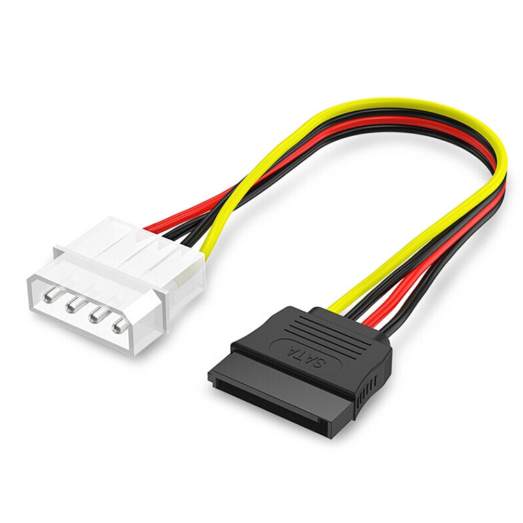 4 Pin IDE to Serial ATA SATA Power Cable Adapter (15cm), Material: Al+Mg, 4 PIN IDE to SATA
