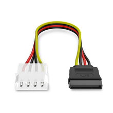 Load image into Gallery viewer, 4 Pin IDE to Serial ATA SATA Power Cable Adapter (15cm), Material: Al+Mg, 4 PIN IDE to SATA