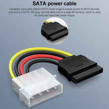 Load image into Gallery viewer, 4 Pin IDE to Serial ATA SATA Power Cable Adapter (15cm), Material: Al+Mg, 4 PIN IDE to SATA