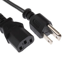 Load image into Gallery viewer, Universal US 3 Prong AC Power Cords for Desktop Computer Printer Monitor Plug, Cable Length: 1.2m, US Plug 2 Prong, Length: 1.2m