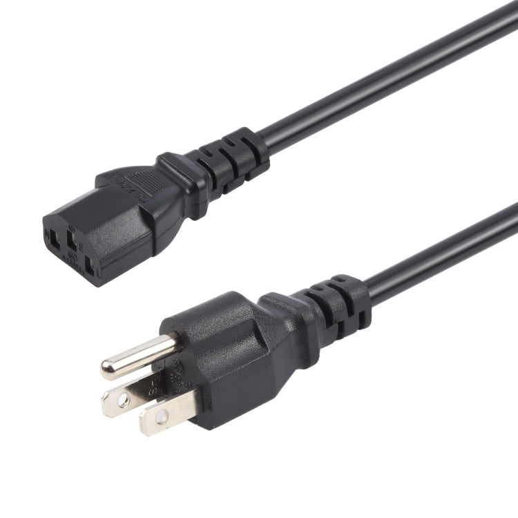 Universal US 3 Prong AC Power Cords for Desktop Computer Printer Monitor Plug, Length:1.5m, 1.5m