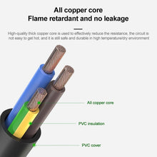 Load image into Gallery viewer, Universal US 3 Prong AC Power Cords for Desktop Computer Printer Monitor Plug, Length: 1.8m, 1.8m