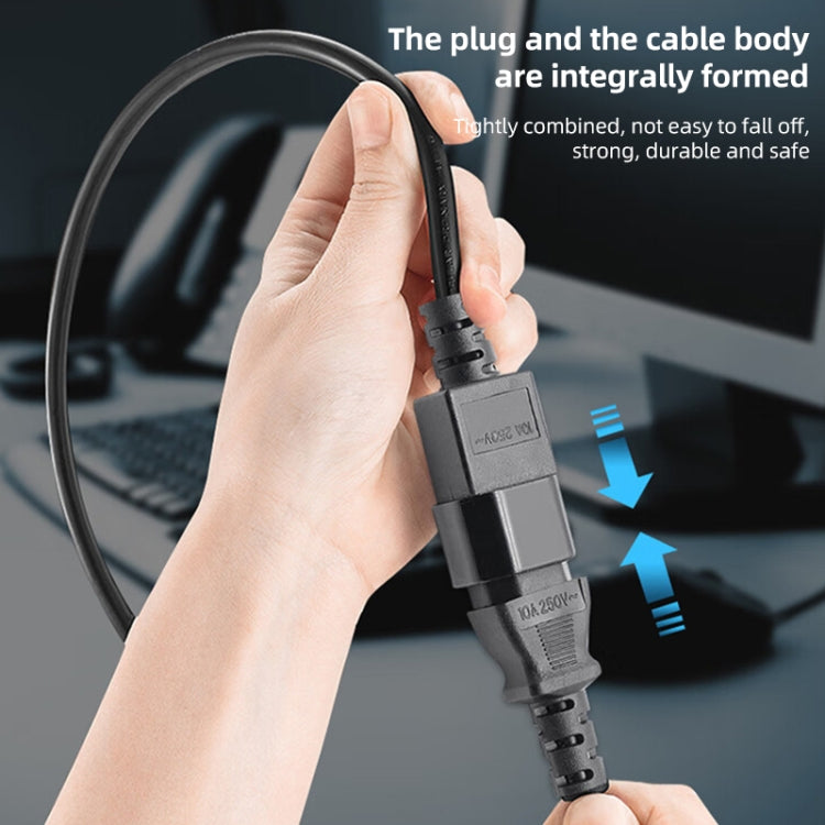 1.5m AC 3 Prong PC Power Extension Cord/Cable, 1.5m