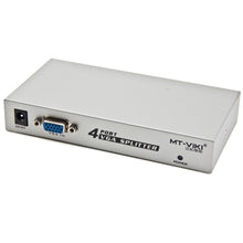 Load image into Gallery viewer, 4 Port 150MHz VGA Splitter (1 VGA Input, 4 VGA Output), 4 Ports Splitter Silver