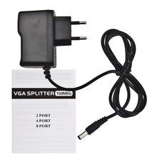 Load image into Gallery viewer, 4 Port 150MHz VGA Splitter (1 VGA Input, 4 VGA Output), 4 Ports Splitter Silver