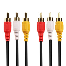 Load image into Gallery viewer, Normal Quality Audio Video Stereo RCA AV Cable, Length: 3m, 3 RCA to 3 RCA, Length: 3m