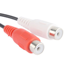 Load image into Gallery viewer, 2 RCA AV Female To 1 RCA Male Y Splitter Video Cable Adapter, Length: 26.5cm, 1 RCA Male to 2 RCA Female