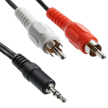 Load image into Gallery viewer, Jack 3.5mm Stereo to RCA Male Audio Cable, Length: about 2.7m, Length: 2.7m