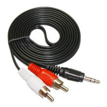Load image into Gallery viewer, Good Quality Jack 3.5mm Stereo to RCA Male Audio Cable, Length: 5m, Good Quality, Length: 5m
