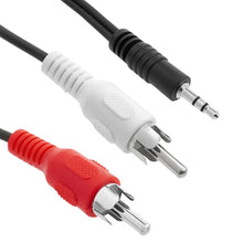 Load image into Gallery viewer, Normal Quality Jack 3.5mm Stereo to RCA Male Audio Cable, Length: 1.5m, Length: 1.5m